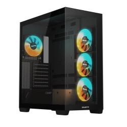GIGABYTE C500 PANORAMIC STEALTH Midi Tower Transpar. Černá