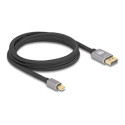 Delock - Kabel DisplayPort - Mini DisplayPort (M) do DisplayPort (M) - DisplayPort 1.4 - 2 m - podpora 8K60Hz - černá, šedá