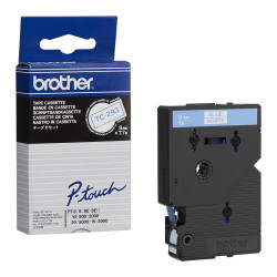 BROTHER laminovaná páska TC-293 bílá modrá 9mm