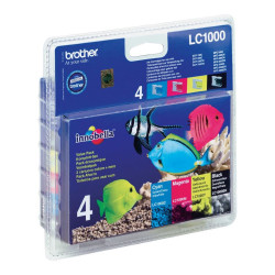 BROTHER inkoustová náplň LC-1000 VALBP multipack Černá + tři barvy
