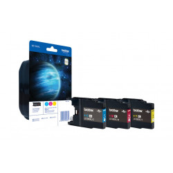 BROTHER inkoustová náplň LC-1280XLRBWBP multipack Tři barvy
