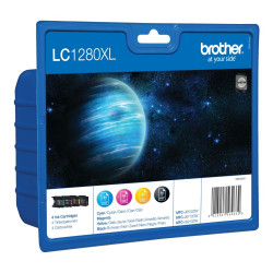 BROTHER inkoustová náplň LC-1280XLVALBP multipack Černá + tři barvy