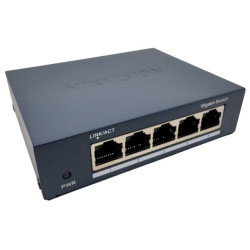 HIKVISION switch DS-3E0505-O 5x port 1000 Mbps RJ45 ports 1 Gbps Kov