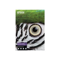Epson Fine Art - Bavlna - matný - 515 mikronů - texturovaná přírodní - A2 (420 x 594 mm) - 300 g m2 - 25 listy bavlněný papír - pro SureColor SC-P20000, SC-P6000, SC-P7000, SC-P800, SC-P8000, SC-P900, SC-P9000