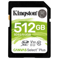 KINGSTON Canvas Select Plus 512GB SDXC UHS-I CL10