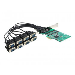 Delock PCI Express Card  8 x Serial RS-232 - Sériový adaptér - PCIe - RS-232 x 8