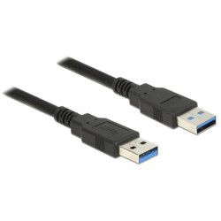 Delock Kabel USB 3.0 Typ-A samec USB 3.0 Typ-A samec 5,0 m černý