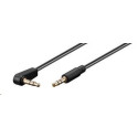 PREMIUMCORD Kabel Jack 3,5mm - 3,5mm konektor 90° M M 1m