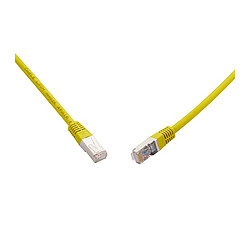 SOLARIX 10G patch kabel CAT6A SFTP LSOH 1m,žlutý