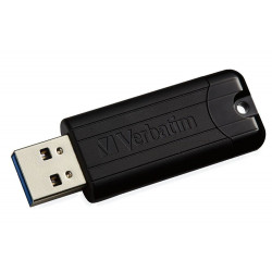 VERBATIM Flash disk Store 'n' Go PinStripe 16GB USB 3.0 černá