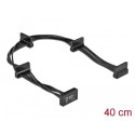 Delock Napájecí kabel SATA 15 pin samec 4 x SATA 15 pin samice 40 cm černý