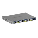 Netgear 48-Port Gigabit Ethernet, PoE+, Smart Switch, Cloud Management, 4 SFP+ Ports (380W) - GS752TXP