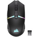 Corsair NIGHTSABRE Herní Optická 26 000 DPI Drátová+bezdrátová Černá