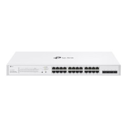 TP-Link Festa FS328GP V1 - Přepínač - inteligentní - 24 x 10 100 1000 (PoE+) + 4 x gigabitů SFP - Lze montovat do rozvaděče - PoE+ (250 W)
