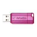 VERBATIM Flash Disk 32GB Hi-Speed Store \'n\' Go, Pinstripe, USB 2.0, Hot růžová