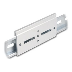 Delock - Montážní spona - aluminum, 100 x 47.8 mm - montáž na kolejnici DIN - stříbrná