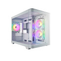 FSP S380-WA Micro ATX Transpar. Bílá