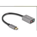 Delock Externí zvuková karta USB Type-C™ s audio adaptérem Plug & Play, 2 x 3,5 mm stereo jack