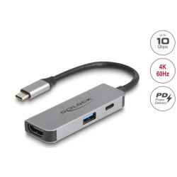 Delock Adaptér USB Type-C™ na HDMI 4K, 60 Hz, s PD 95 W USB Typu-A a USB Type-C™ PD 95 W