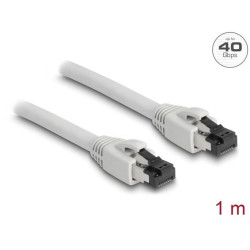 Delock Síťový kabel RJ45 Cat.8.1 S FTP, délky 1 m, šedá
