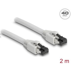 Delock Síťový kabel RJ45 Cat.8.1 S FTP, délky 2 m, šedá