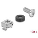 Delock 10” a 19” Racková montážní sada 100 kusů