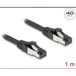 Delock Síťový kabel RJ45 Cat.8.1 S FTP, délky 1 m, černá