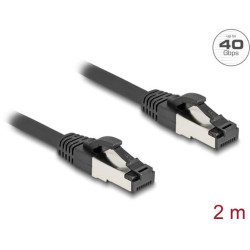 Delock Síťový kabel RJ45 Cat.8.1 S FTP, délky 2 m, černá