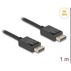 Delock DisplayPort kabel 16K 60 Hz 80 Gbps 1 m