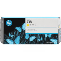 HP originální ink 676N1A, HP 738M, yellow, 300ml