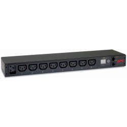 APC Rack PDU, Metered, 1U, 16A, 208 230V, (8)C13, IEC-320 C20 2.5m