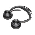 Poly Voyager Focus 2 - Náhlavní souprava - náhlavní - Bluetooth - bezdrátový - odstranění šumu - UBS-C přes adaptér Bluetooth - černá - certifikováno pro Zoom