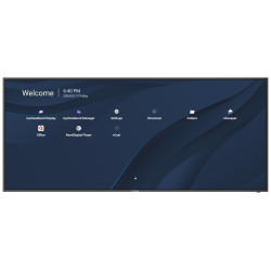 ViewSonic Flat Display CDE105UW 105" WUHD 500nits, 5000:1, 8G RAM 128GB OPS slot HDMIDP USB Audio RS232 Speaker black