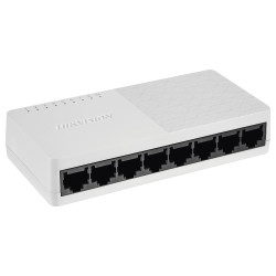 HIKVISION switch DS-3E0108D-O 8x port 10 100 Mbps RJ45 ports 1.6 Gbps napájení 5 VDC, 0.6 A
