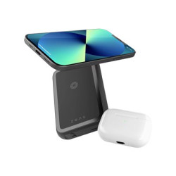 ZENS - Bezdrátová power banka - 4000 mAh - 2 výstupní konektory (magnetický) - na kabelu: USB-C