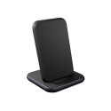 Zens Aluminium Series - Stojan pro bezdrátové napájení + AC napájecí adaptér - 10 Watt - Apple Fast Charge, FC (USB) - černá