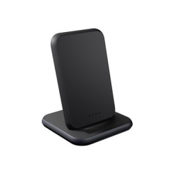 Zens Aluminium Series - Stojan pro bezdrátové napájení + AC napájecí adaptér - 10 Watt - Apple Fast Charge, FC (USB) - černá