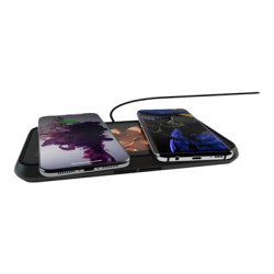 Zens Liberty - Glass Limited Edition - bezdrátová nabíjecí podložka + AC napájecí adaptér - 30 Watt - 2.4 A - Apple Fast Charge, FC - 2 výstupní konektory