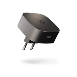 ZENS - Bezdrátový nabíjecí stojan napájecí adaptér - 18 Watt (24 pin USB-C) - černá