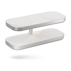 ZENS Quattro Charger Pro 4 - Stojan pro bezdrátové napájení + AC napájecí adaptér - 15 Watt - 4 výstupní konektory (magnetický) - bílá