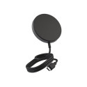 ZENS Pro 1 - Bezdrátová nabíjecí podložka - 15 Watt (magnetický) - na kabelu: USB-C - černá