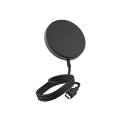 ZENS Pro 1 - Bezdrátová nabíjecí podložka - 15 Watt (magnetický) - na kabelu: USB-C - černá