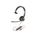 Poly Blackwire 3310 - Blackwire 3300 series - náhlavní souprava - náhlavní - kabelové - USB-C - černá