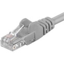 PremiumCord Patch kabel Cat6 UTP, délka 1.5m, šedá