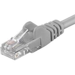PremiumCord Patch kabel Cat6 UTP, délka 1.5m, šedá