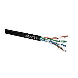 Solarix Instalační kabel CAT5E UTP PE Fca venkovní 305m box SXKD-5E-UTP-PE