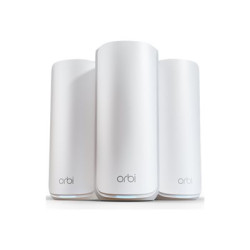 NETGEAR Orbi 870 Series RBE873 - Systém WiFi - (router, 2 extendery) - až 9000 čtverečních stop - mesh 10GbE, 2.5GbE, Wi-Fi 7 Multi-Band