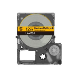 Epson Matte Yellow Black 12mm LK-4YBJ, C53S672074