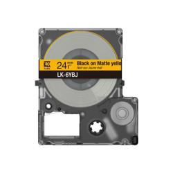 Epson Matte Yellow Black 24mm LK-6YBJ, C53S672076