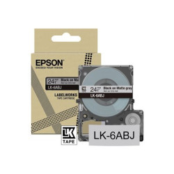 Epson Matte L Gray Black 24mm LK-6ABJ, C53S672088